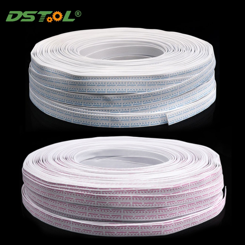 UL2468 Flat Ribbon Cable 24/26 AWG Electron Wiring 6 7 8 9 10 12 Pins ...