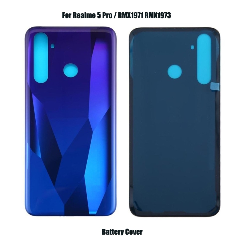 Front Middle Frame Housing Battery Door Back Cover Housing Case For Realme  Pro RMX1971 RMX1973