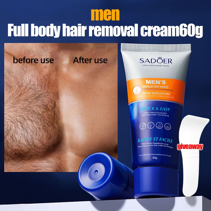 SADOER Hair Removal Cream For Men Armpit Hair Removal Cream Facial ...