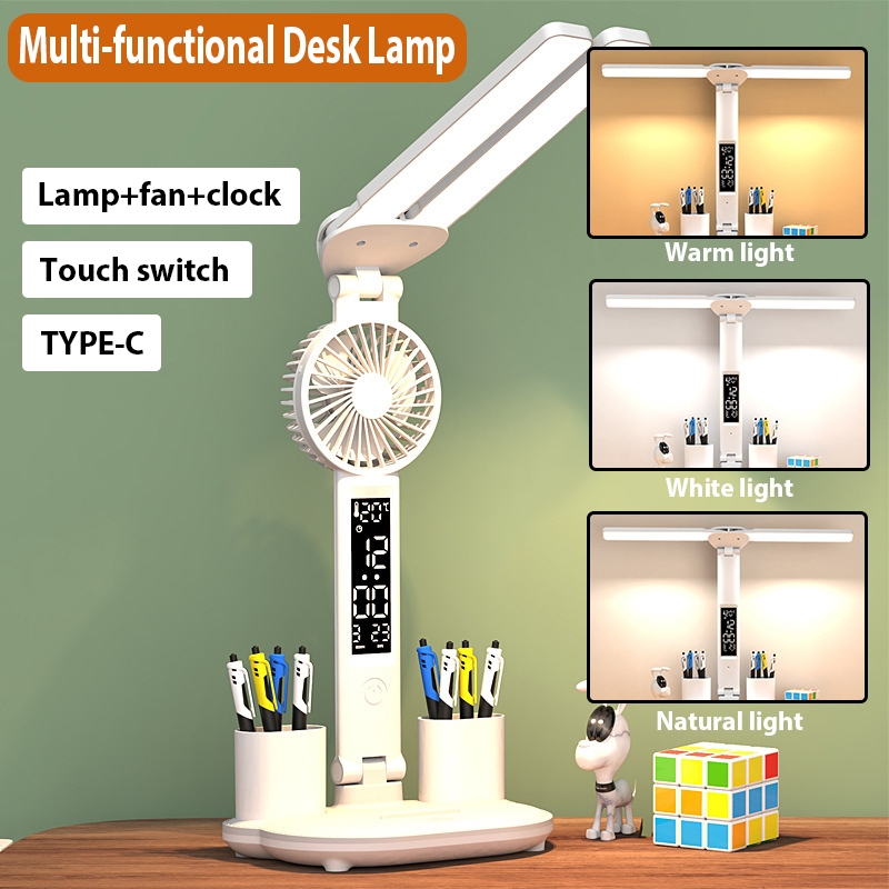 Multi-functional smart LED reading table lamp Three colours switchable