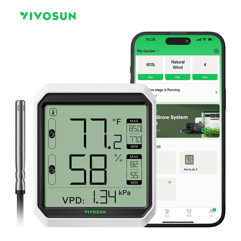Watch VIVOSUN AeroLab THB1 Bluetooth Hygrometer Thermometer On Amazon Live