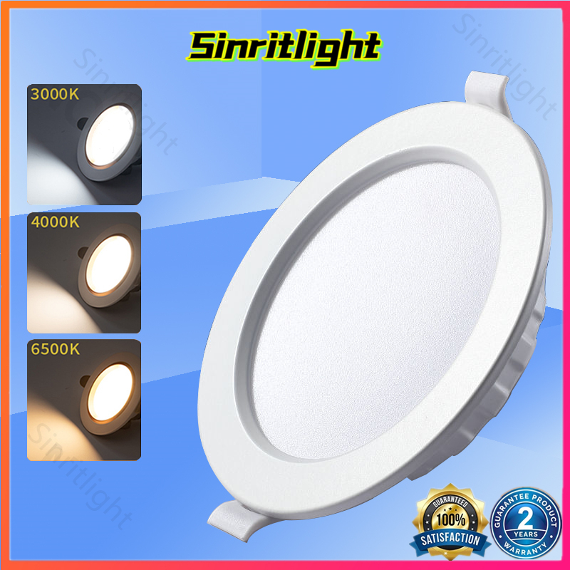 LED Pin light Tricolor Recessed Downlight Temperature Energy Saving ...