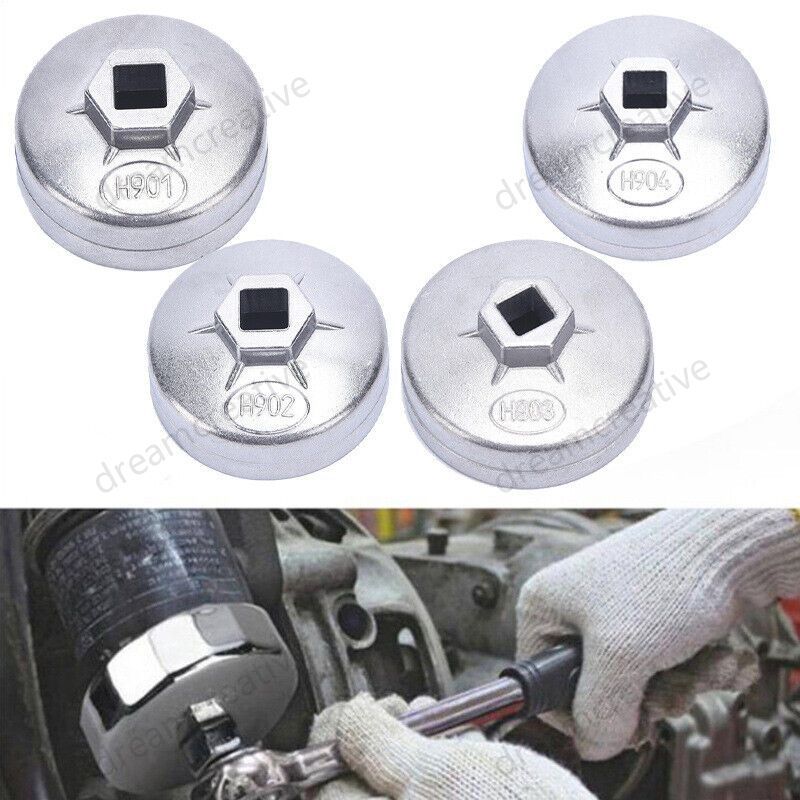 Cap Type Oil Filter Wrench Set Socket Tools Car Automotive Removal ...