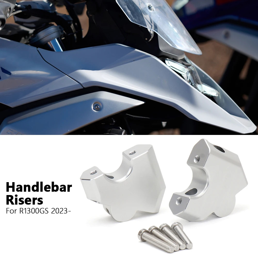 Motorcycle CNC Handlebar Bar Risers Mount Clamp Adaptor For BMW R 1300 ...