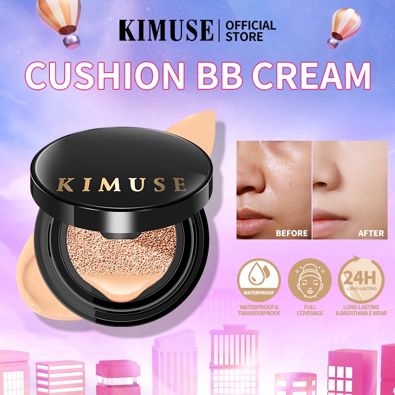 KIMUSE Air Cushion BB Cream Longlasting Waterproof Brighten Foundation Flawless Cushion