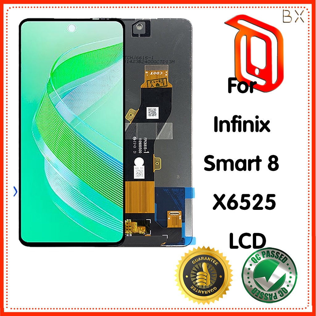 For Infinix Smart 8 X6525 LCD Display Touch Panel Screen Digitizer With ...