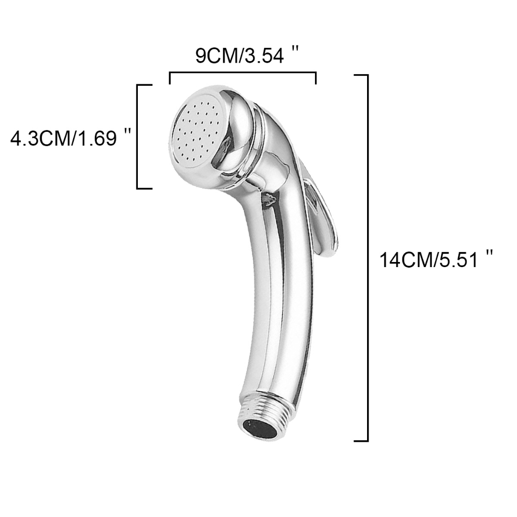 Trigger Shower Head Chrome On/Off Water Flow for Motorhome Caravan