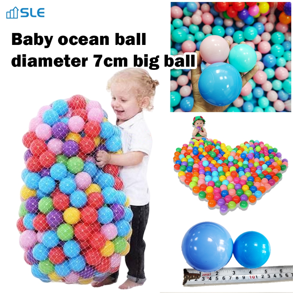 Baby Play Soft Plastic Ocean Balls Diameter 7cm big stress ball