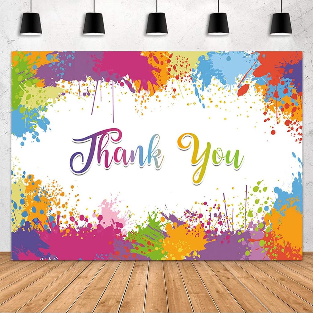 7x5ft Thank You Backdrop Thanks for All You do Colorful Photography ...