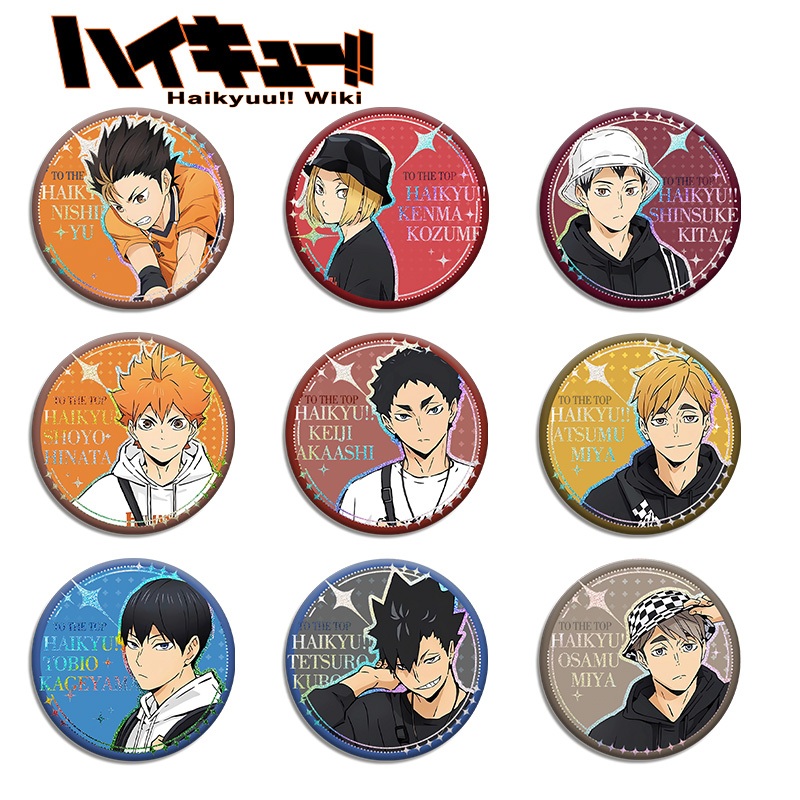 Anime Haikyuu!! Hinata kageyama Tendo Satori Ushijima Kenma Metal Badge ...