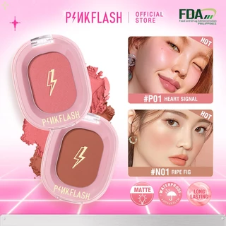 PINKFLASH High Pigment Blush Soft Waterproof Powder Naturally Pigmented Blusher Cruelty-Free Face Makeup OhMyHoney