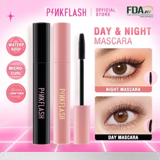 PINKFLASH Waterproof Mascara Lengthening Volume Fiber-Filled Silicone Wands Natural Makeup Cruelty-Free OhMyWink