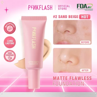 PINKFLASH Full Coverage Face Foundation Waterproof BB Cream Weightless Lasting Oil Control Long-lasting Matte Natural Makeup Cruelty-Free OhMySelf
