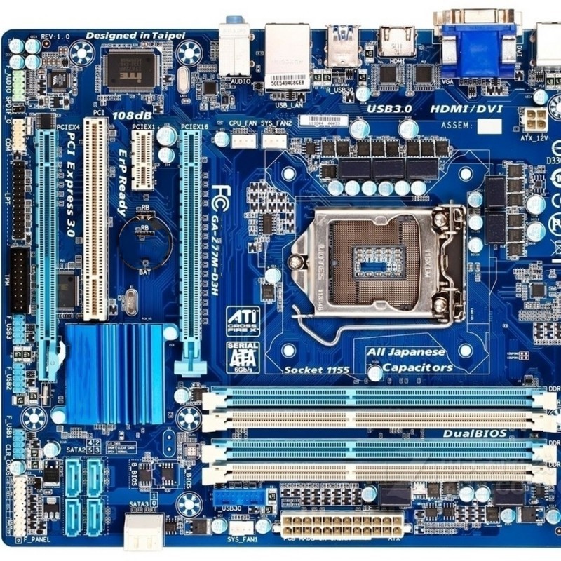 GA-Z77M-D3H motherboard Z77 LGA 1155 4xDDR3, onboard gigabit network ...