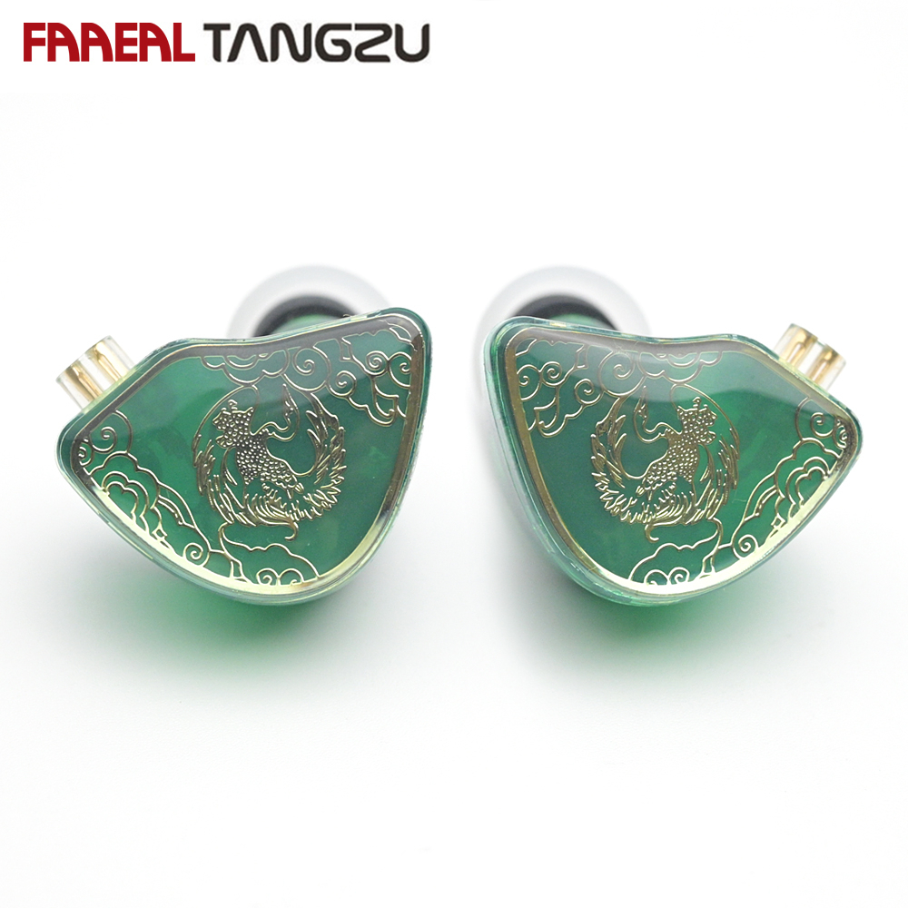 Faaeal TANGZU WANER Green Earphone HIFI Music Game Earbud 10mm Dynamic ...