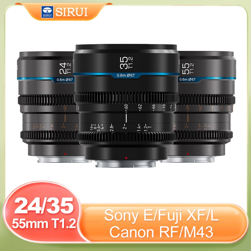SIRUI Night Walker 16 mm cine-objectief met handmatige focus, T1.2 Large Aperture S35 Frame Wide Angle Prime Lens voor M4/3 monteercamera's, voor BMPCC4K, GH5II, GH6, Z Cam (MS16M-B, zwart