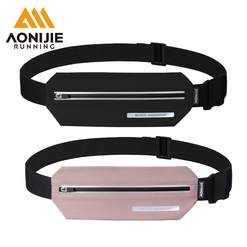 AONIJIE W8129 Jogging Waist Bag Slim Running Belt Travel Pocket Key Wallet  Pouch Phone Holder Chest Marathon Race Hike