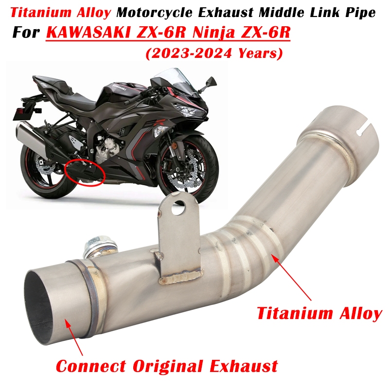 For KAWASAKI Ninja ZX6R ZX 6R ZX6R 2023 2024 Motorcycle Exhaust System