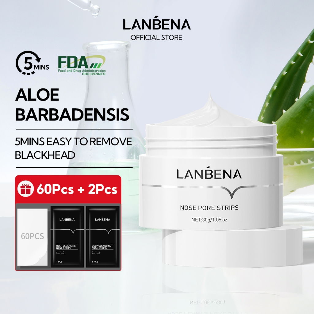 Lanbena Blackhead Whiteheads Remover Mask Facial Peeling Nose Strip ...