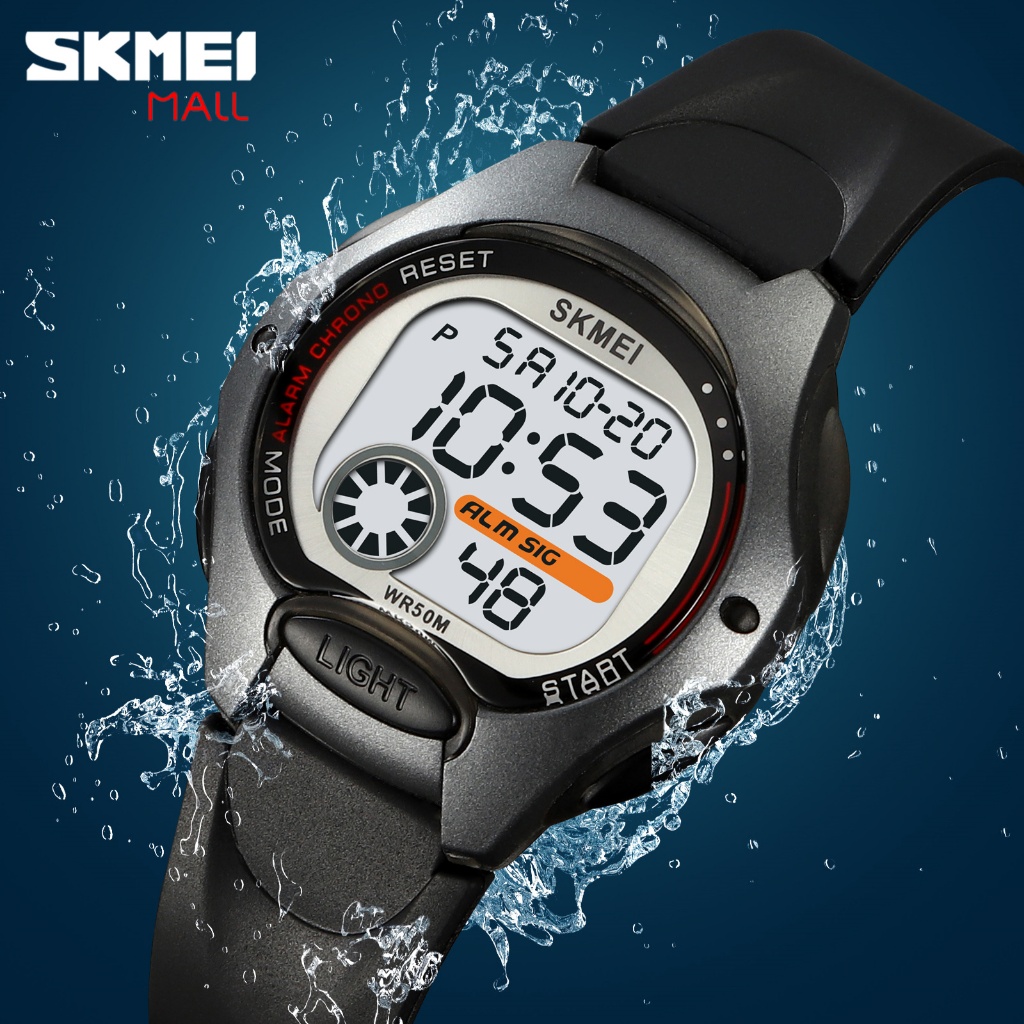 SKMEI 2129 Girl Children Fasion Sport Watch Student Watches 50M Waterproof  Stopwatch Date ColorfulLED Light