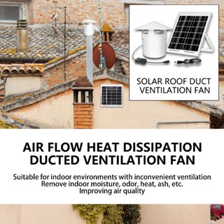 Solar Roof Pipe Fan 12v DC Ventilation Fan 110/160 Pipe Fan PVC Roof ...