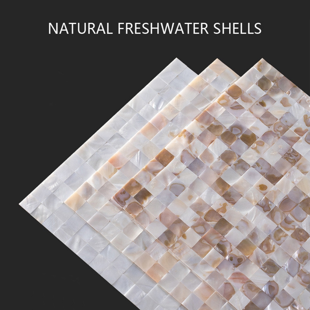 Shell Mosaic Tile for Kitchen Backsplash Mother of Pearl Wall Tiles ...