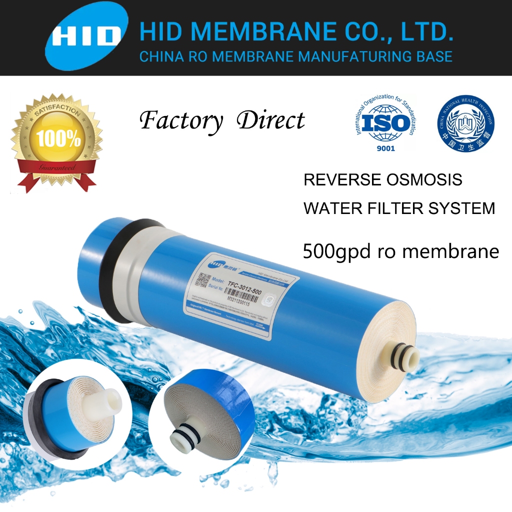 HID 500gpd RO Membrane 3012 500 GPD Reverse Osmosis Water Filter ...