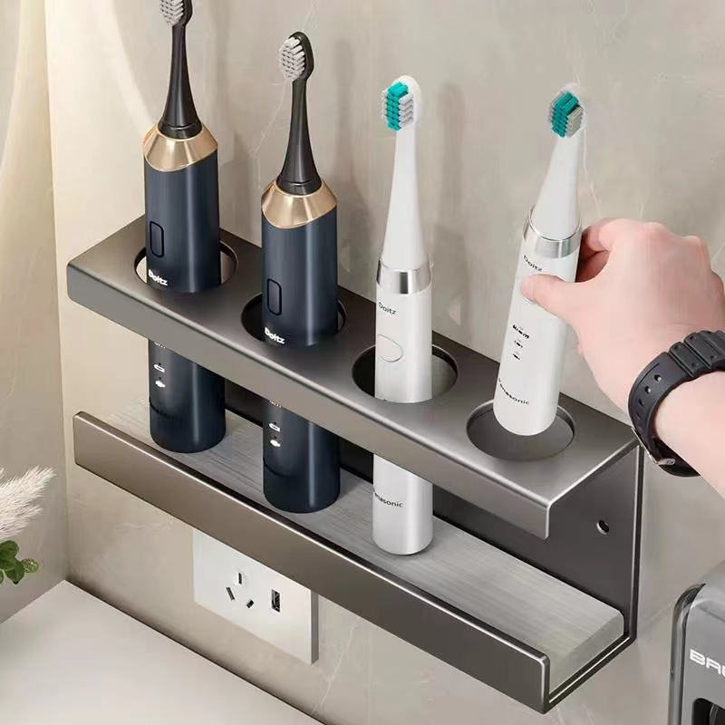 Actver Electric Toothbrush Holder Wall Mount Toothpaste Squeezer ...