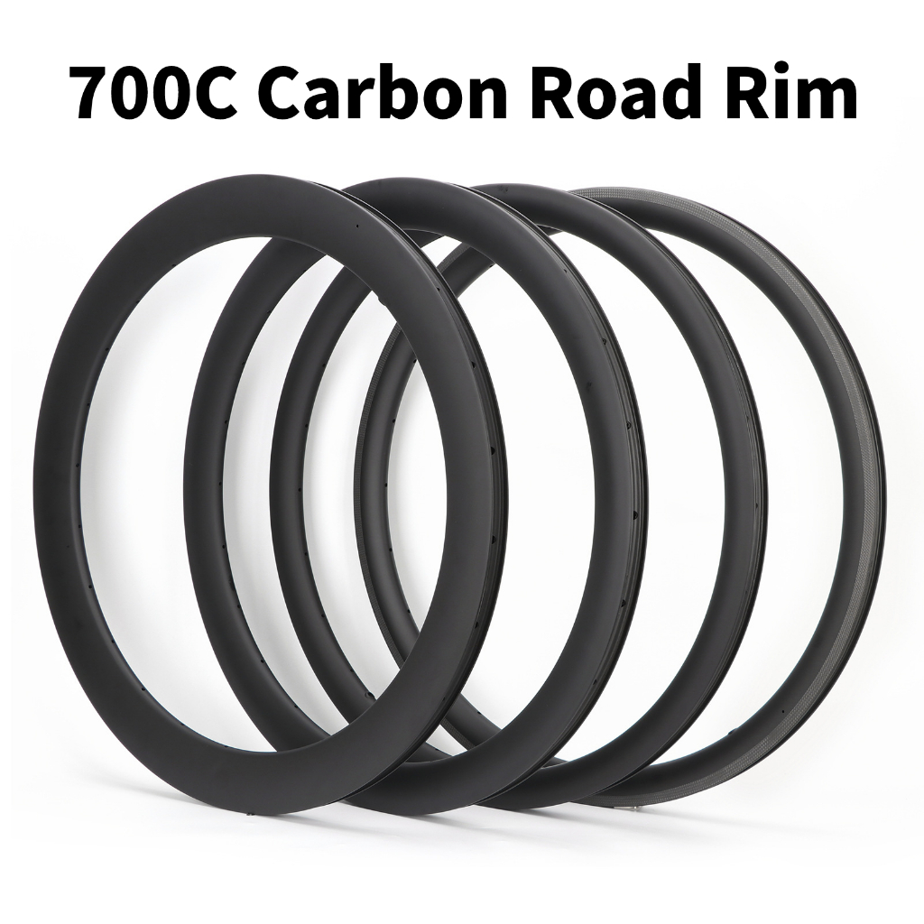 Road Bike Carbon Wheels 700c Clincher 23-73mm Carbon Wheelset