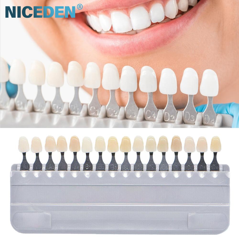 16 Colors Teeth Whitening set 3D Shade Guide Color Comparator Dentistry ...