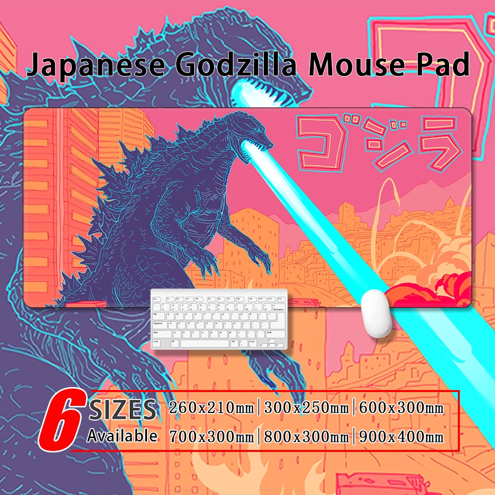 Japan Godzilla Mouse pad | Extended Gaming Mousepad | Waterproof Non ...