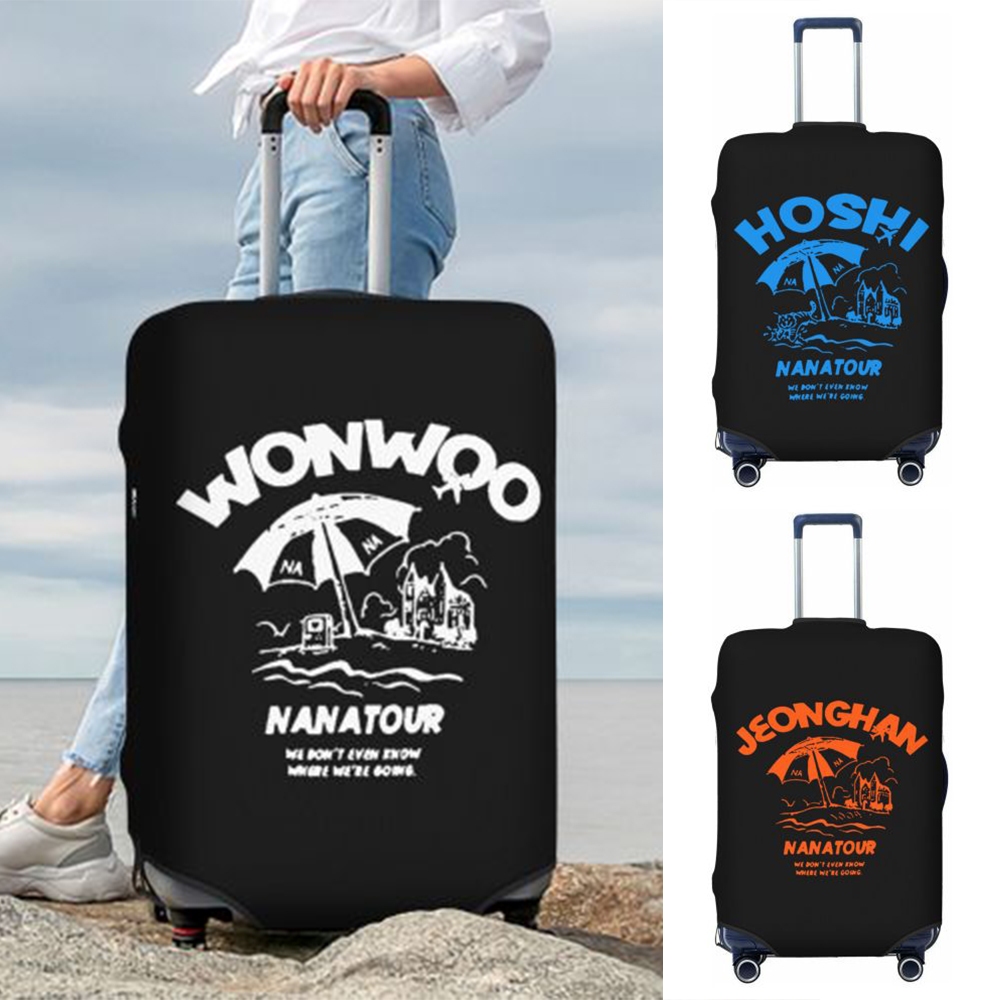 SVT Luggage Cover SEVENTEEN NANA TOUR Black Waterproof Dustproof Elastic Black Cover for Luggage Protective Trave Suitcase Cover WONWOO MINGYU JEONGHAN HOSHI Shopee Philippines