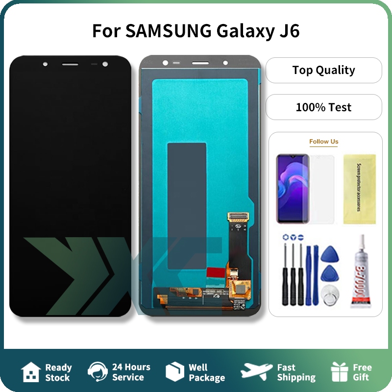 For SAMSUNG Galaxy J6 2018 J600 LCD Screen Assembly Replacement Ultra ...