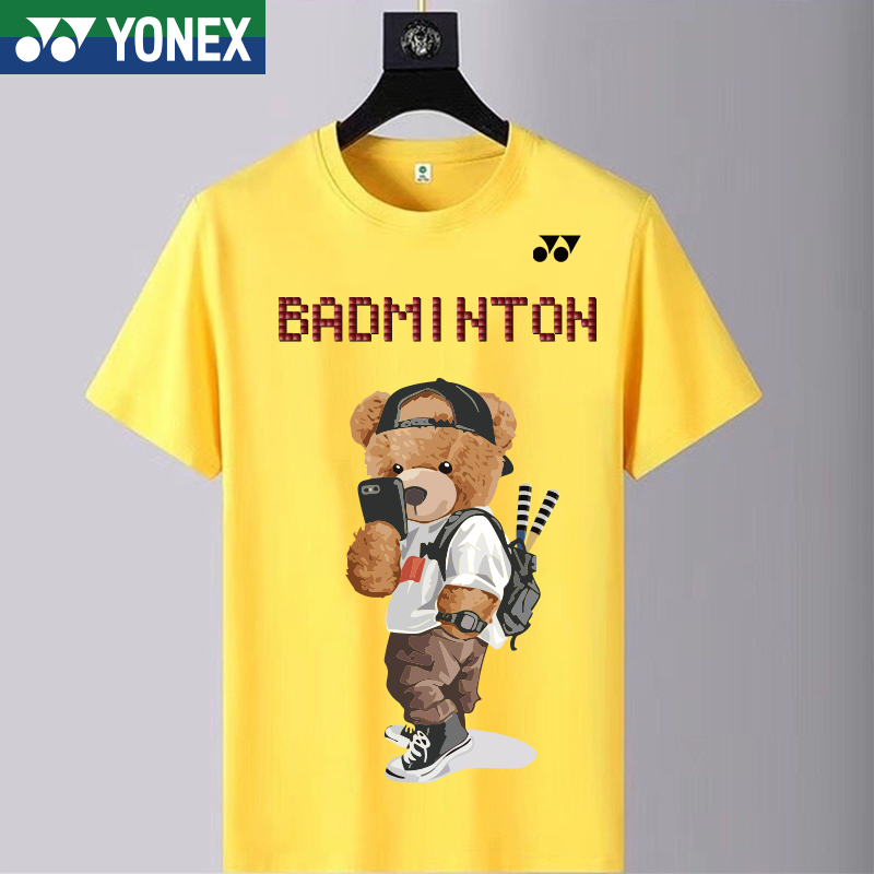 Acheter Costume de sport de Tennis respirant pour hommes et femmes, vêtements de plein air décontractés, T-shirt de Badminton, ensemble de vêtements de course amples, à la mode, été