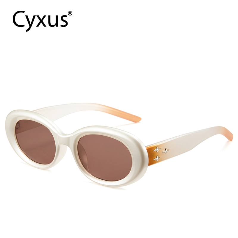 Cyxus Sunglasses For Men And Women Vintage Oval Unique Classic