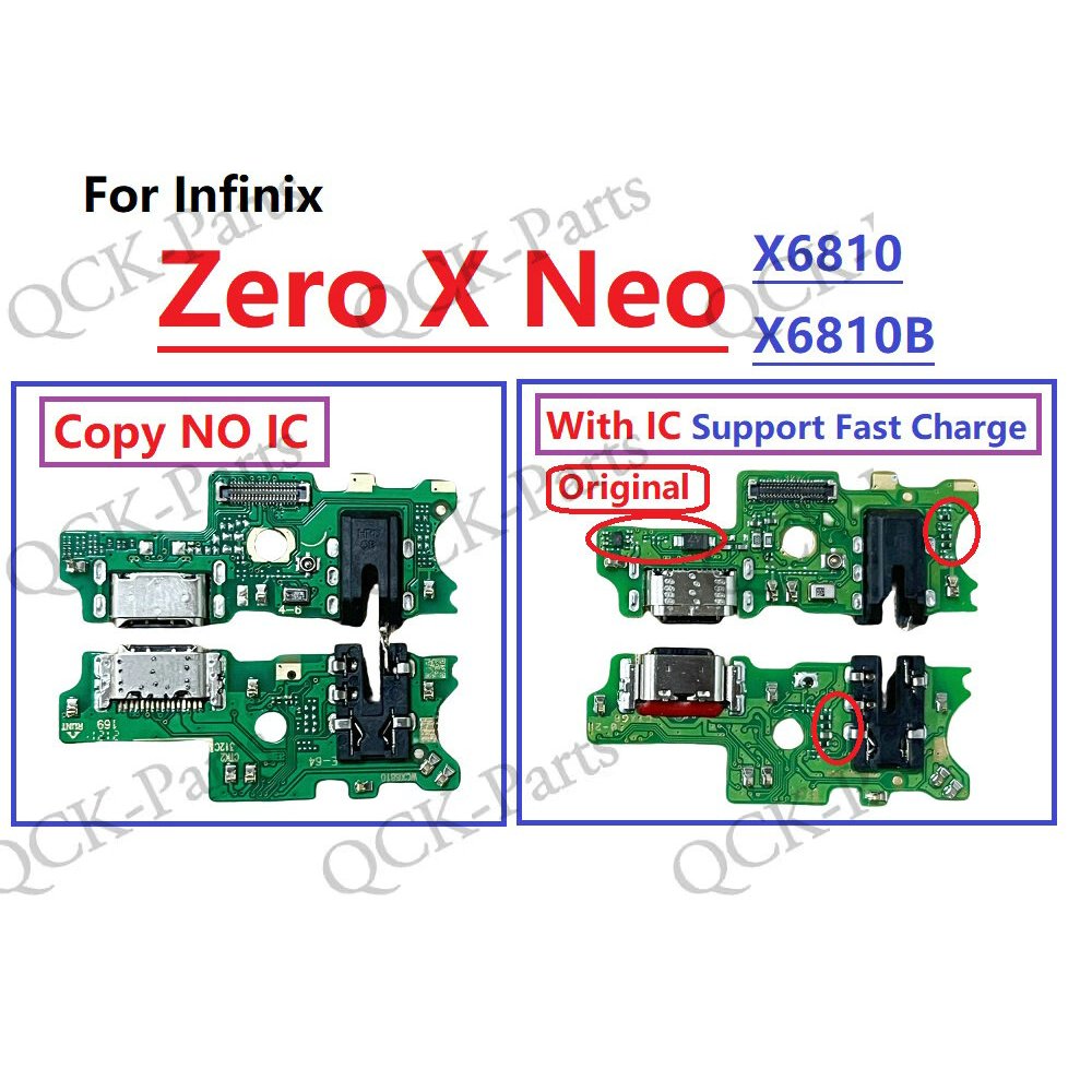 For Infinix Zero X Neo X6810 X6810B Copy/Original With IC USB Charger ...