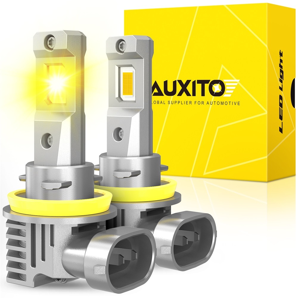 Auxito 2pcs 72w 16000lm H11h8h16 Led Fog Light Bulbs 3000k Amber Yellow 6500k White 600 4737