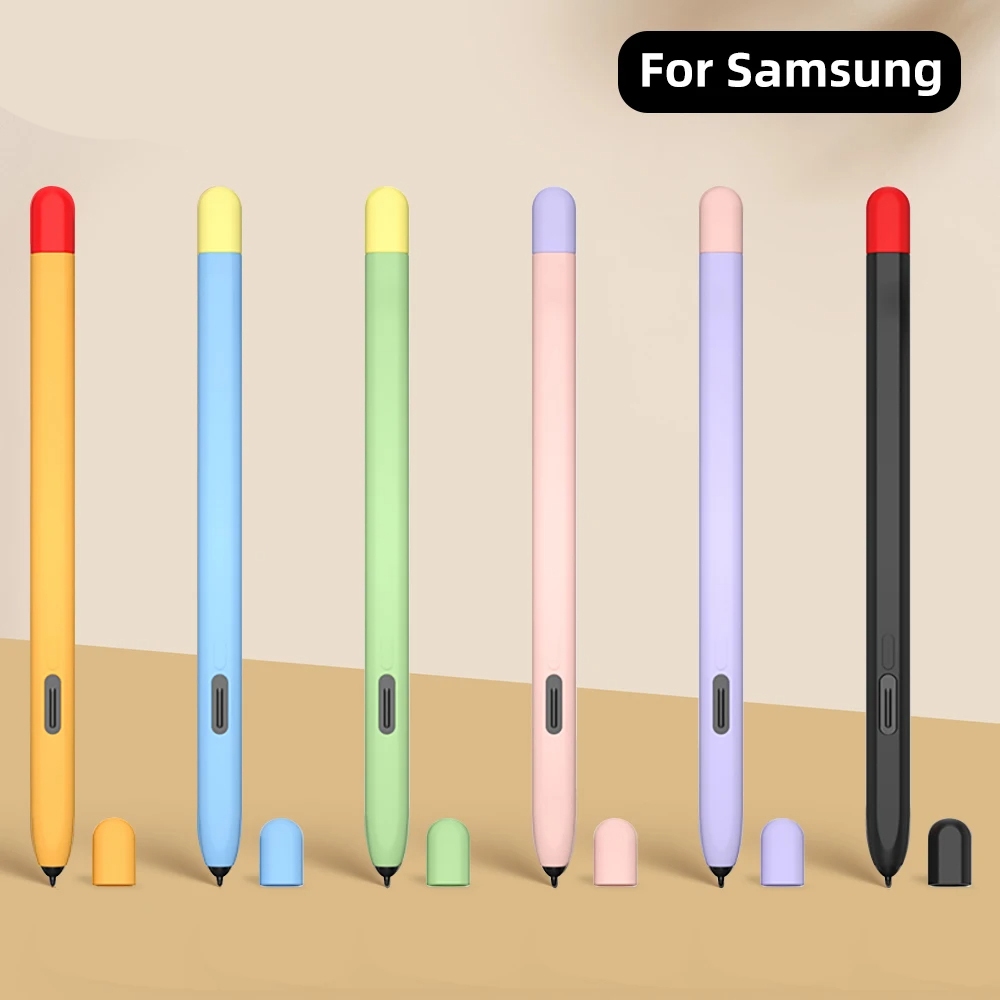Silicone Pencil Case For Samsung S Pen Tab S10 S10FE+ S7 FE S8 Plus S9  Ultra S6 Lite Stylus Touch Pen Cover Non-slip Protection Sleeve Case - Main Image