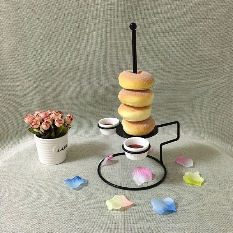 Onion Ring Tower with 2 Holders Stainless steel Chicken Rack Holder ...