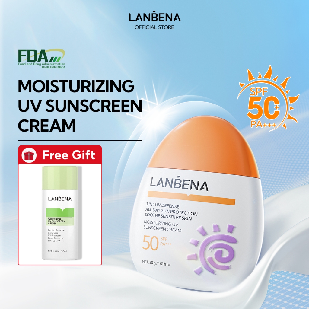 [FDA] LANBENA Sunscreen Cream Moisturizing UV 3 IN 1 Refreshing High ...