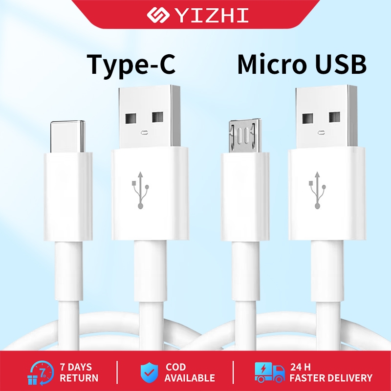 1Meter Micro USB Cable Charger Cord Type C Android 5A USB Fast Charging  Cable Phone Fast Charger Cord Data Cable For VIVO Y11 Y17 Y19 Y53i Z3i