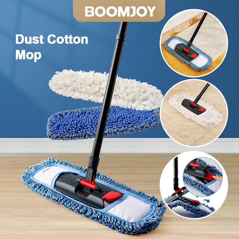 BOOMJOY NEW DESIGN Dust Mop, Microfiber Mops for Floor Cleaning，With 2 ...