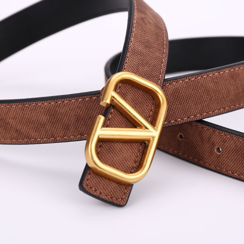 Wide Valentino Belts Ladies Orange Belt Women 1/4