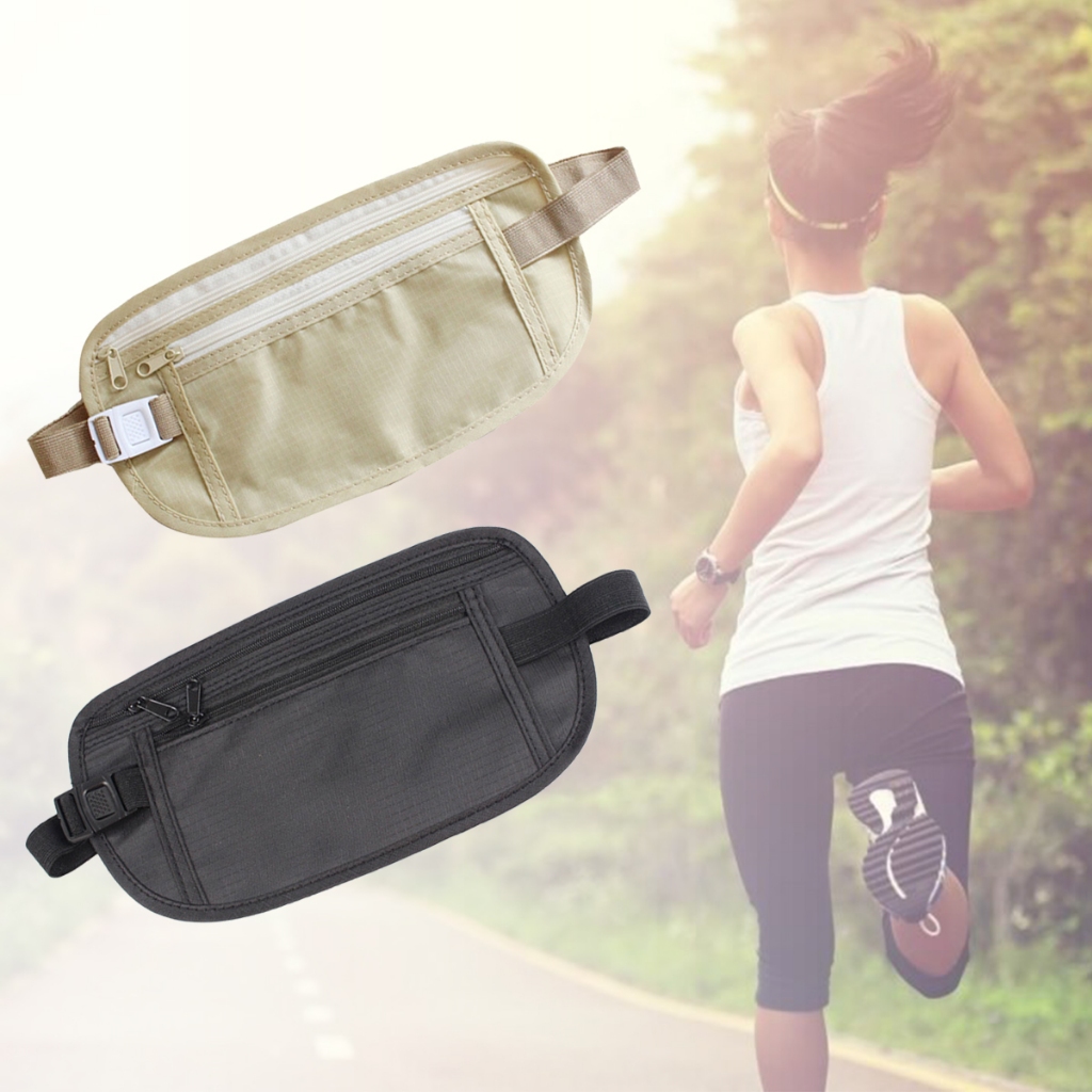 2024 New Cloth Waist Bags Travel Pouch Hidden Wallet Passport Money Waist Belt Bag Slim Secret Security Useful Travel Bags Chest Packs Shopee Philippines
