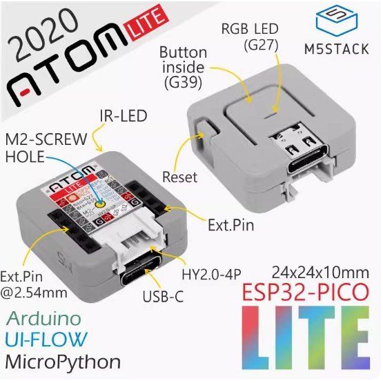 M5Stack Official ATOM Lite ESP32 IoT Development Kit | Shopee Philippines