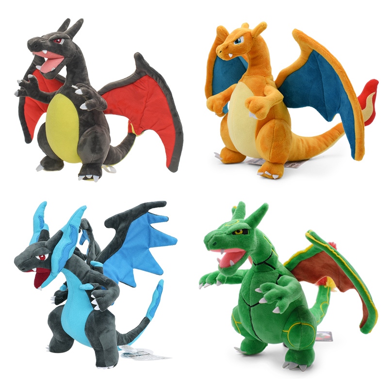 Pokemon Plush Toys Black Charizard Charizard Rayquaza Fuse Mega ...