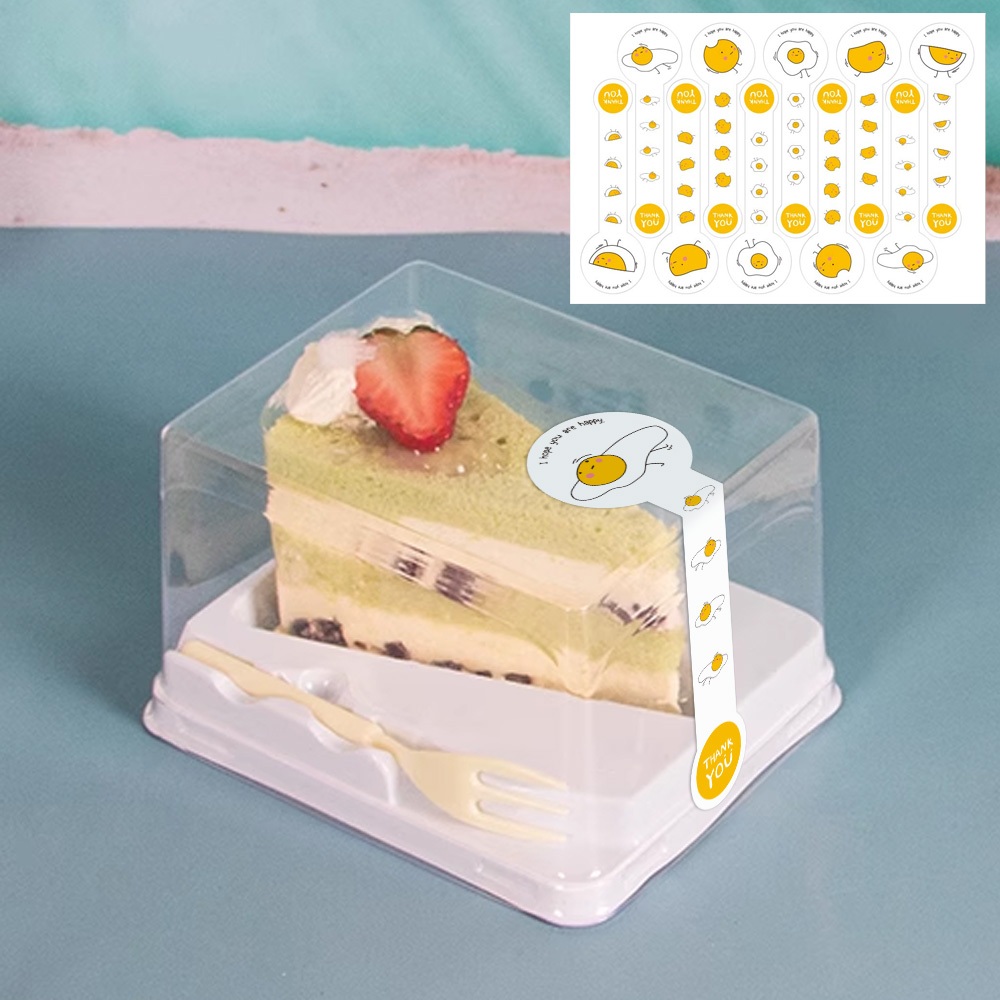 100 Pcs/Pack Cute Personalized Thank You Stickers New Baking Packaging ...