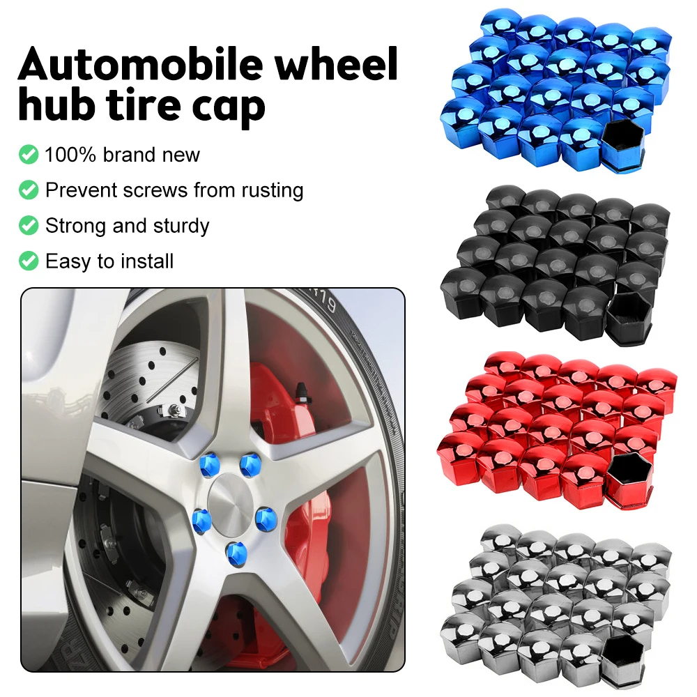 17/19/21mm 20pcs/set Car Wheel Nut Caps Protection Covers Caps Anti ...