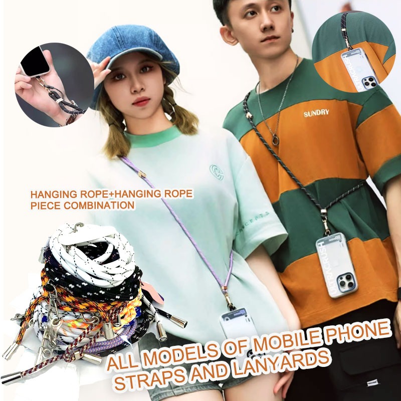 Mobile phone hanging rope diagonal cross adjustable backchain clip ...
