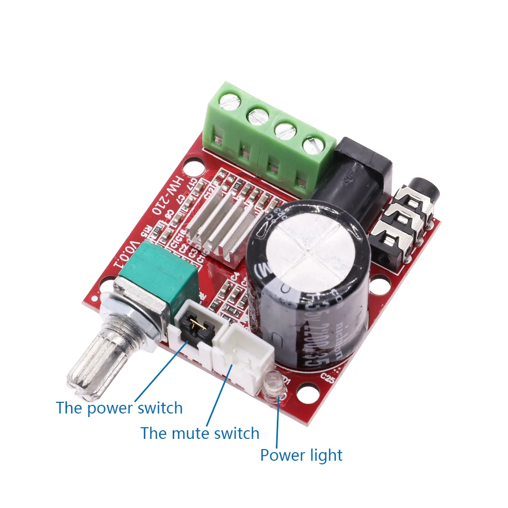PAM8610 Digital Power Amplifier Board 2x15w Dual Channel Stereo Mini ...
